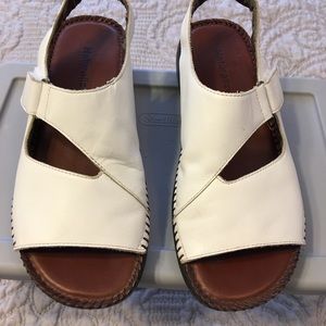 Naturalizer, white sandal.